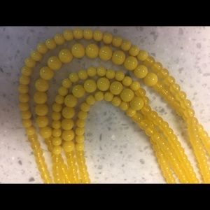 Banana Republic Yellow Bead Necklace